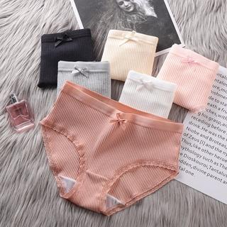Set 10 quần lót nữ viền ren phối nơ phong cách Hàn Quốc gợi cảm dễ thương, vải cotton kháng khuẩn thoáng khí - QLN104