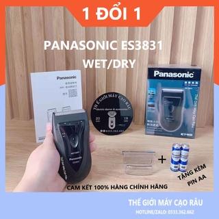 Máy Cạo Râu Panasonic ES3831- Phân phối Chính Hãng (Cạo Khô Và Ướt) + Tặng kèm pin AA