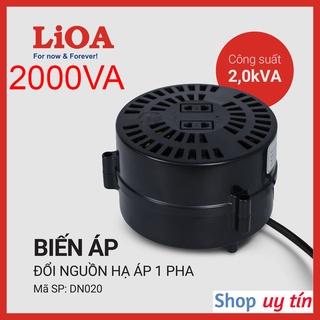 [CHÍNH HÃNG] Biến áp tự ngẫu LiOA 2000VA DN020 - Bộ đổi nguồn LiOA 2000VA - Bộ đổi nguồn 220V sang 100V 110V 120V