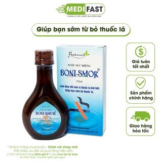 Boni Smok - Nước súc miệng giúp cai thuốc lá - Làm sạch miệng, ngăn ngừa hôi miệng