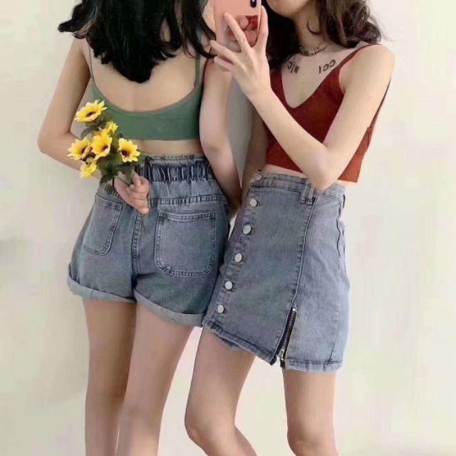 Áo bra gân tăm hở lưng có thể kết hợp với trang phục nào để tạo ra một bộ trang phục đẹp?