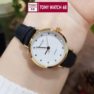 Đồng hồ cặp đôi nam nữ Halei dây da chính hãng chống nước thời trang đẹp