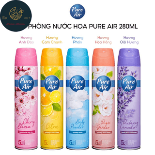 (5 HƯƠNG) Nước hoa xịt phòng Pure Air 280ml