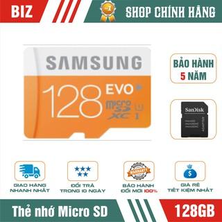 Thẻ nhớ 128GB Samsung MicroSD Evo plus Kèm Adapter_Bảo hành 5 năm