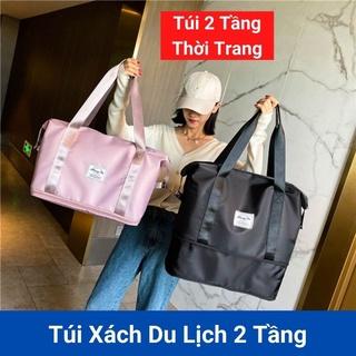 Túi du lịch cỡ lớn cho nam nữ đa năng chống nước đựng đồ mỹ phẩm cá nhân đi du lịch 2 tầng