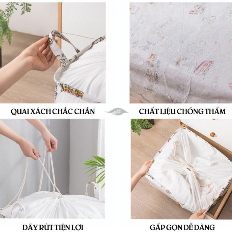Túi đựng quần áo chăn màn được làm từ chất liệu gì?