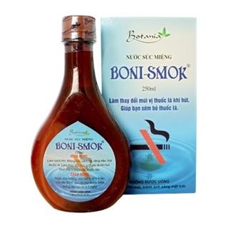 Nước súc miệng cai thuốc lá Boni-smok giúp cái thuốc lá thành công