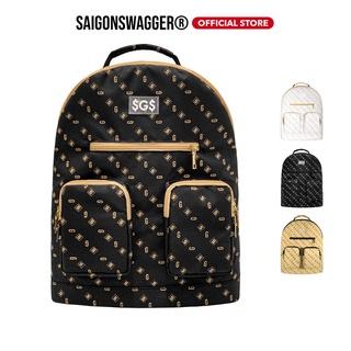 Balo Đi Học Họa Tiết Monogram SAIGON SWAGGER® Ngăn Chống Sốc Laptop 15.6inch