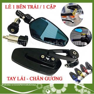 Gương gù tay lái Chân gương CRG Nhôm CNC trái phải dành cho mọi loại xe - Greennetworks