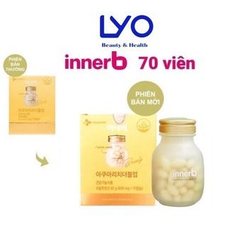 Viên uống cấp nước innerb aqua rich 70 viên - Bản nâng cấp (giữ ẩm da sáng mịn từ AxitHyaluronic)