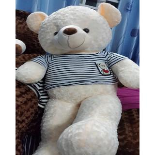 GẤU BÔNG TEDDY CAO CẤP KHỔ VẢI 1M4 CAO 1M2 MÀU KEM