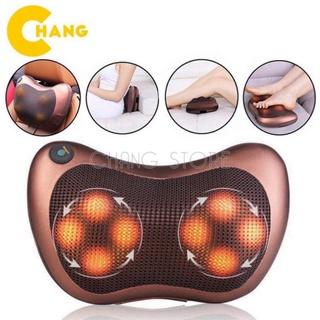 Gối massage hồng ngoại 8 bi 2 chiều cao cấp, gối mát xa cổ vai gáy - Máy massage xoa bóp tạo cảm giác thư giãn - GMX4