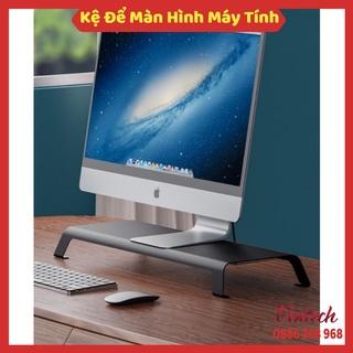 Kệ Để Màn Hình Máy Tính PC Giá Kê Đỡ Nâng Cao Màn Hình Chống Gù Chống Mỏi Vai Gáy Bằng Nhôm, Gỗ Chắc Chắn VINTECH