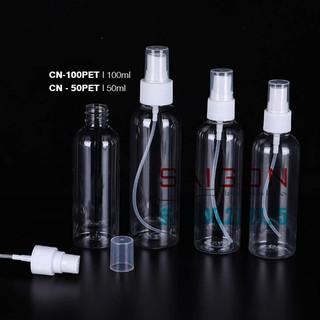 Chai nhựa PET Vòi Xịt Phun Sương 50ml , 100ml | Lọ Chiết Tinh Dầu , Lọ Chiết Serum , Lọ Chiết Mỹ Phẩm
