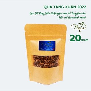 Quà tặng Xuân 2022 - Gạo Lứt Rong Biển Nofa Giòn Rụm Hỗ Trợ Giảm Cân, Keto, Eat Clean Lành Mạnh 20G
