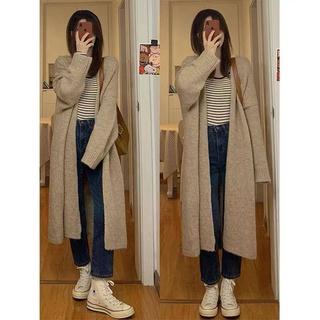 [Sẵn] Áo Khoác Cardigan Len Nữ Dệt Kim Khoác Ngoài Dáng Dài Sang Chảnh Kiểu Công Sở Vintage Hàn Quốc Chali AL009