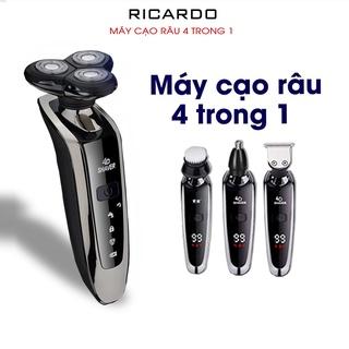 Máy Cạo Râu Đa Năng 4 Trong 1 Có Đầu Thay Thế Cạo Không Rát Chống Nước Bảo Hành 12 Tháng