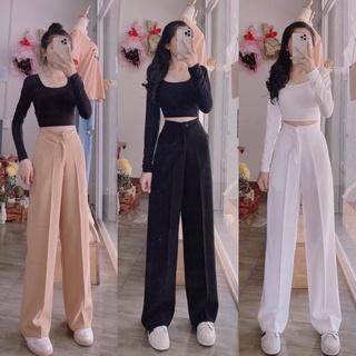 Top 10 quần culottes ống rộng lưng cao tốt nhất