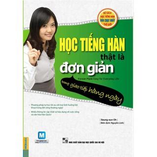 Sách - Học tiếng Hàn thật là đơn giản - Trong giao tiếp hàng ngày + tặng kèm bút nhiều màu