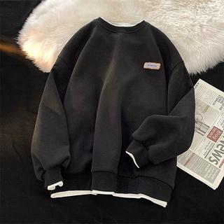 Áo sweater nỉ unisex - áo nỉ nam nữ cổ tròn from rộng logo thêu