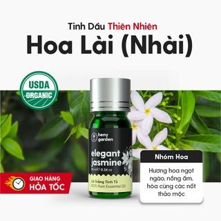 Tinh Dầu Hoa Nhài (Lài) Organic Thiên Nhiên Nguyên Chất Đậm Đặc Xông Thơm Phòng, Làm Nến Thơm HENY GARDEN