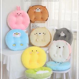 Gối đệm miếng nệm lót ngồi, gối tựa lưng hình tròn gối ôm gấu bông decor trang trí nhà cửa văn phòng xe oto (Mã 03)