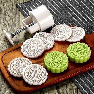 Bộ Khuôn Làm Bánh Trung Thu 100g 6 Mặt Khuôn Hình Hoa