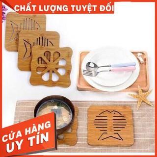 Tấm lót nồi bằng gỗ tre nhiều hình