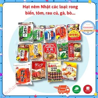 Hạt nêm Nhật các loại cho bé ăn dặm Ajinomoto, Topvalu....