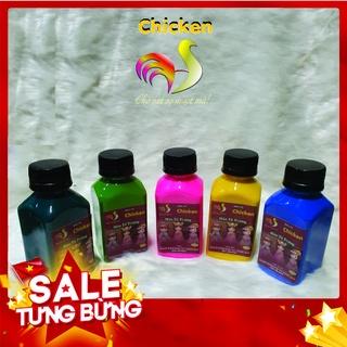 Tô Tượng Thạch Cao Màu Nước Chicken 5D chai 120ml màu tô tượng cho bé có kim tuyến ngũ sắc lấp lánh bóng đẹp giá tốt
