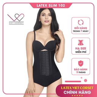 Đai Gen Nịt Bụng Latex Giảm Eo & Mỡ Bụng Latex Slim 102 Việt Corset Chính Hãng - Latex 13 Xương - Hạ size miễn phí