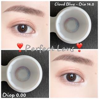 Lens Mắt , Kính Áp Tròng  Không Độ , CLOUD BLUE , DIA 14.0 , Dành Cho Mắt Khô Yếu Giá Sale