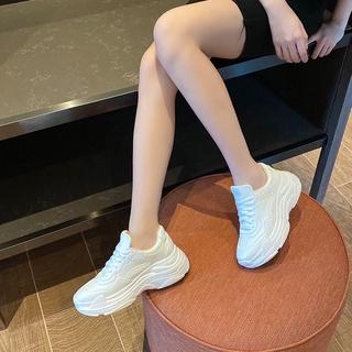 Giày thể thao nữ full trắng viền số 7