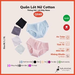 Quần Lót Nữ Cotton Thông Hơi Tim Vanvene Lót Đáy Nano Bạc Kháng Khuẩn Q048