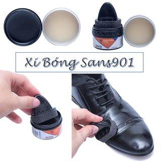 Xi đánh bóng giày dưỡng áo da túi ví Sans901 si mút màu đen trắng