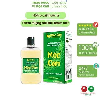 Nước súc miệng Mộc Can tinh chất hạt tiêu giúp hỗ trợ cai thuốc lá, giảm bớt tình trạng hôi miệng,trắng sáng răng