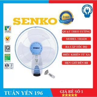 Quạt treo tường điều khiển từ xa remote Senko TR1628 mẫu mới có sẵn pin AA thay thế TR828-47w-Bảo Hành 2 năm