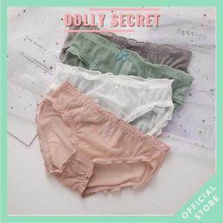 Quần lót ren nữ DOLLY SECRET xuyên thấu sexy gợi cảm ôm mông viền nhún sóng LISA QL024