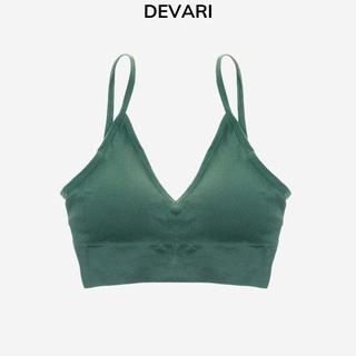 Áo bra nữ gân tăm hở lưng tập gym thể thao gợi cảm DEVARI  367