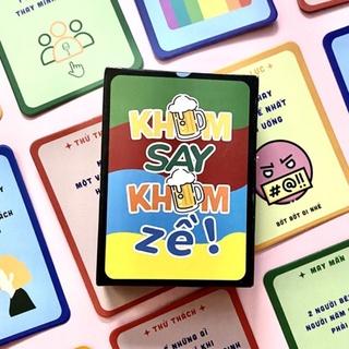 Bộ bài drinking game nốc out thẻ bài huệ uống thử thách cùng bạn bè cho nhóm cặp đôi khum say khum về nhiều nội dung mới