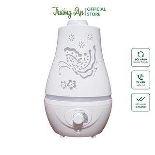 Máy phun sương tạo ẩm siêu âm, xông tinh dầu Hồ Điệp Tròn, dung tích 2400ML, đèn LED nhiều màu, hết nước tự tắt