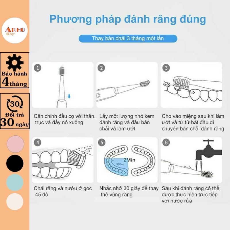 Làm thế nào để sạc điện cho bàn chải đánh răng điện?