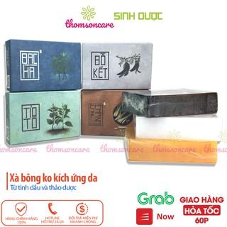Xà bông Sinh dược từ Nghệ, mướp đắng, bồ kết, quế, than tre, cục xà phòng tắm, gội đầu, rửa tay, ngừa mụn