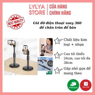 Giá đỡ điện thoại , kẹp chống lưng xoay 360 ,đế chân tròn để bàn, gia do tiện lợi đa năng Lylya Store