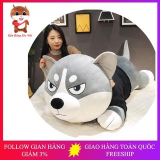 Gấu Bông Chó Husky Siêu To Khổng Lồ 💥 FREESHIP 💥 Gấu Bông Sóc Nhí - Gấu bông chó husky alaska cao cấp