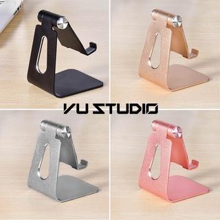 Giá đỡ stand nhôm cho điện thoại, máy tính bảng và Ipad Iphone có thể điều chỉnh góc nghiêng và gấp gọn Z6A Z4A Vu Studi