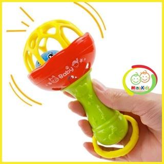 Xúc Xắc Lục Lạc Cầm Tay Đầu Mềm Nhựa ABS An Toàn Cho Bé LL17