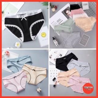 Combo 5 quầnQuần lót nữ, cotton cao cấp dễ thương kute (10 mẫu)