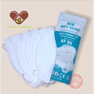 [TÚI 5 CHIẾC] Khẩu Trang Kháng Khuẩn  4D/KF94- Khẩu Trang Y tế  an toàn đạt tiêu chuẩn ôm sát mặt