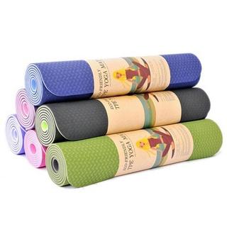 Thảm tập yoga, tập gym 2 lớp 6mm chống trơn trượt cao cấp siêu bền siêu đẹp hangtienichthongminh